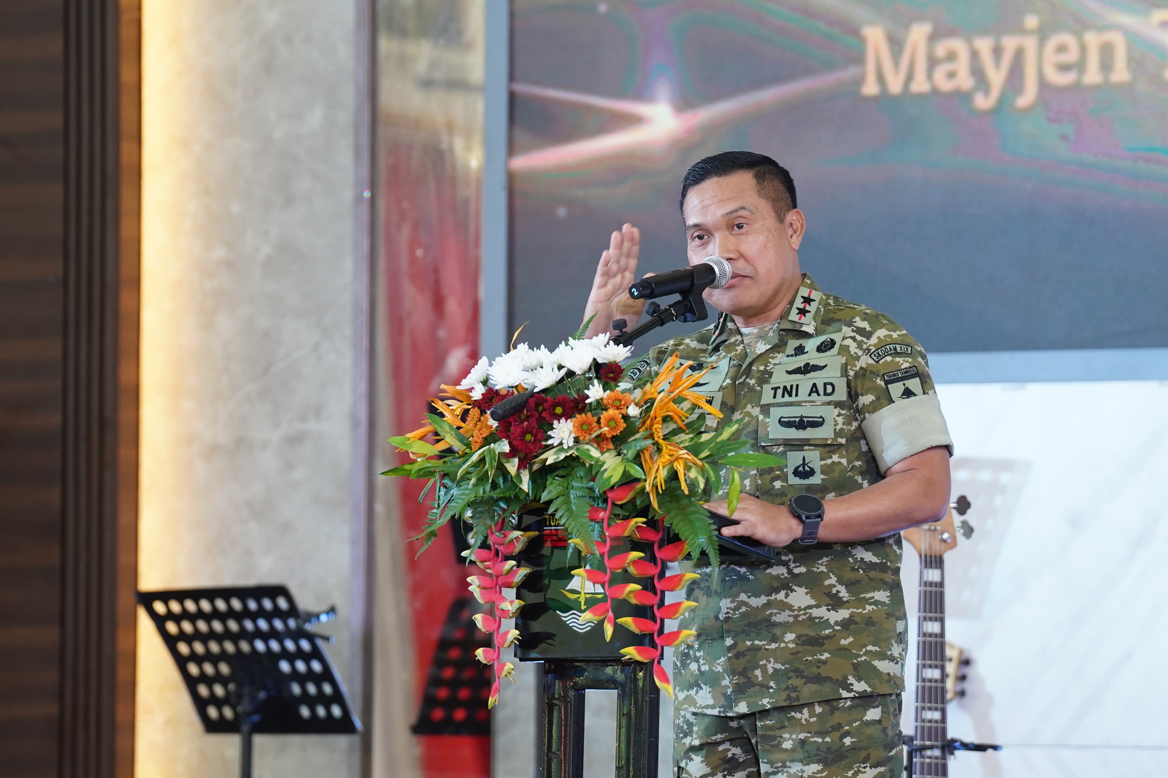 Kodam XIX Tuanku Tambusai Rayakan HUT Ke-1, Prajurit Berprestasi Terima Penghargaan